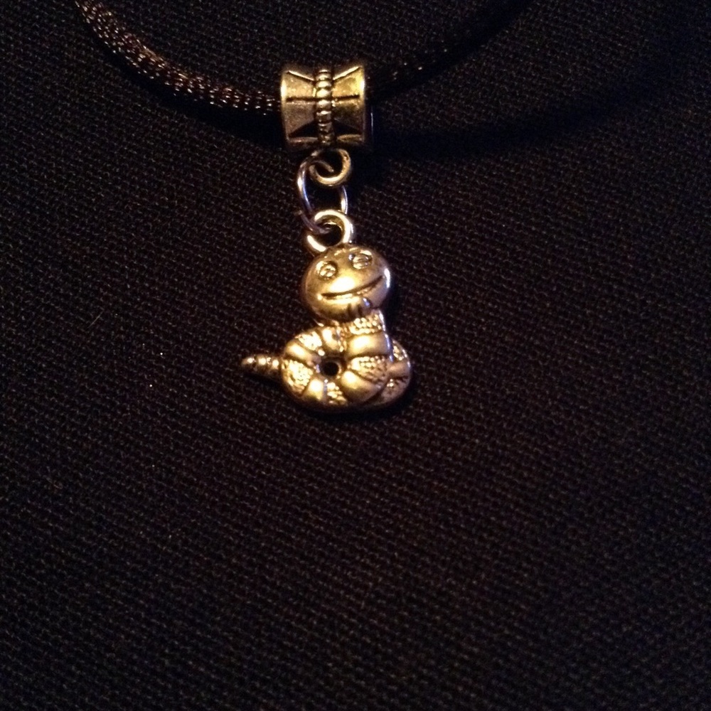 Silver tone Snake necklace. 2/$10